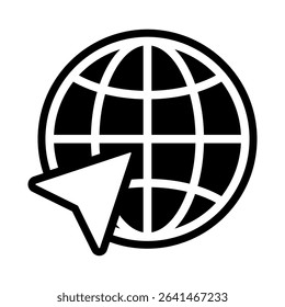 Webcite icon. Blck vector illustration.