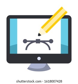 Webdesign color flat vector icon