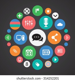 webdesign icons universal set for web and mobile