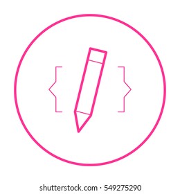 web-design isolated minimal icon. website drawing graph line vector icon for websites and mobile minimalistic flat design. 