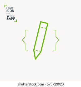 web-design isolated minimal icon. website drawing graph line vector icon for websites and mobile minimalistic flat design. 