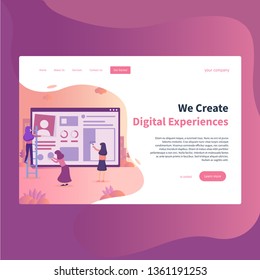 Webdesign, perfect for landing page, web header, feature, presentation, etc. suitable for Digital Expreriences, Webdesign, layout and many more