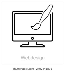 Webdesign and web icon concept