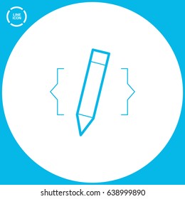 web-design website drawing line vector icon