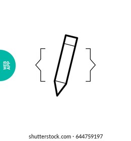 web-design website drawing line vector icon