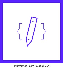 web-design website drawing line vector icon