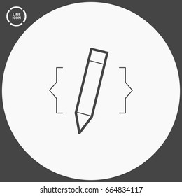web-design website drawing line vector icon