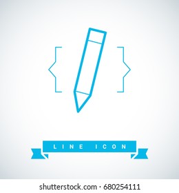 web-design website drawing line vector icon