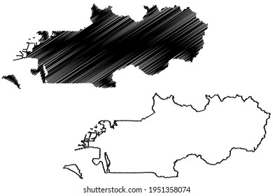 Weber County, State of Utah (U.S. county, United States of America) map vector illustration, scribble sketch Weber map