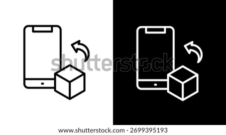 Webhook White Icon Set Design