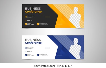 Webinar banner invitation Vector. webinar invites style web Banner templates. Header Banner Live Business webinar promotion and Online Education other online Event seminars poster, trendy color design