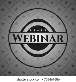 Webinar black emblem. Vintage.