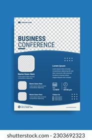 webinar business conference flyer template