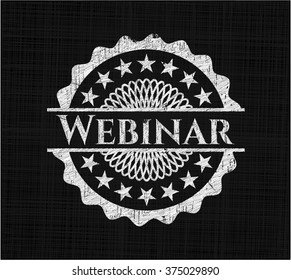 Webinar chalk emblem