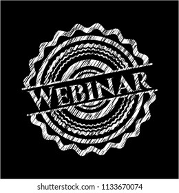 Webinar chalkboard emblem