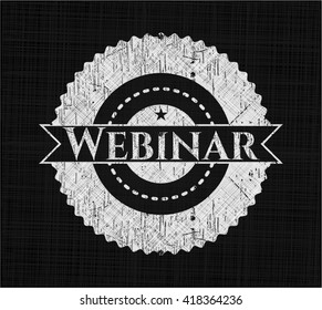 Emblema de pizarra de Webinar