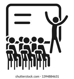 Webinar cohesion icon. Simple illustration of webinar cohesion vector icon for web design isolated on white background