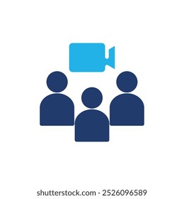 webinar colored icon vector design good for web or mobile app