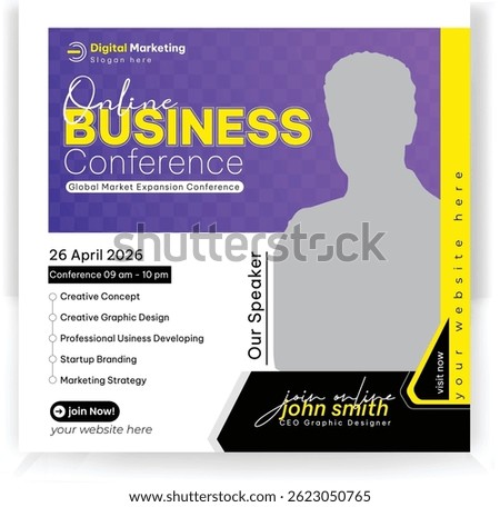 Webinar Conference Business Template for Instagram post