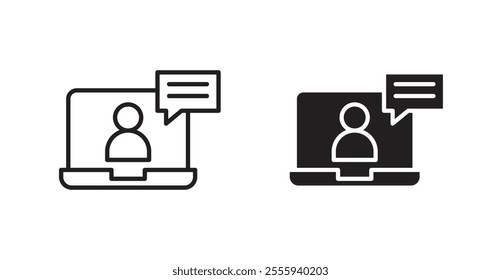 Webinar flat simple vector symbols illustration.