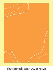 Webinar flyer template with premium vector abstract shapes