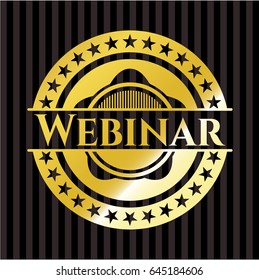 Webinar golden emblem