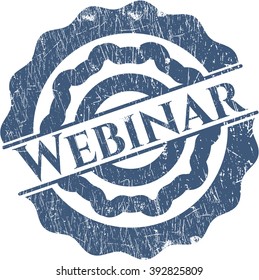 Webinar grunge seal