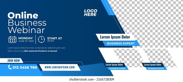 Webinar-Design-Vorlage für horizontale Banner