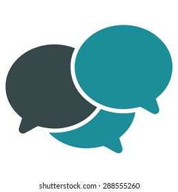 Webinar icon from Business Bicolor Set. Vector style: bicolor flat symbol, soft blue colors, rounded angles, white background.