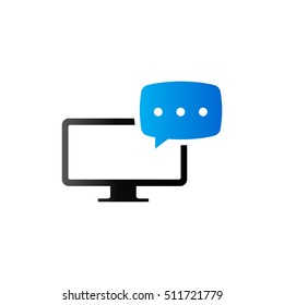 Webinar icon in duo tone color. E-learning internet university