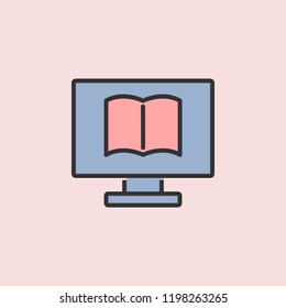 webinar icon. Element of color education for mobile concept and web apps illustration. Thin line icon for website design and development, app development