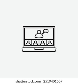 Webinar icon isolated on white background