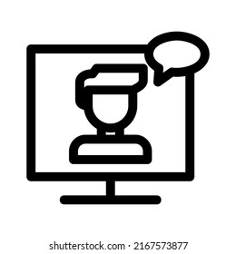 webinar icon or logo isolated sign symbol vector illustration - high quality black style vector icons
