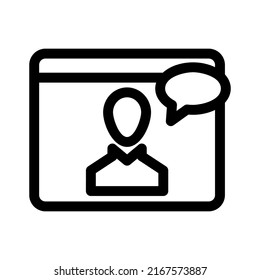webinar icon or logo isolated sign symbol vector illustration - high quality black style vector icons

