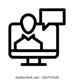 webinar icon or logo isolated sign symbol vector illustration - high quality black style vector icons
