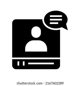 icono de webinar o logotipo símbolo de signo aislado ilustración vectorial - iconos vectoriales de estilo negro de alta calidad
