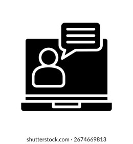 Webinar Icon Mini Illustration Icon. Use For Modern Concept, Print, Ui, Ux Kit, Web And App Development. Vector Related To Office, Education, Examination And More