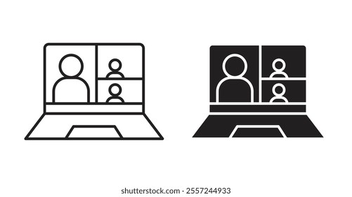 Webinar Icon set. vector illustration set