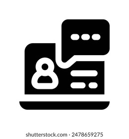 webinar icon. vector glyph icon for your website, mobile, presentation, and logo design.