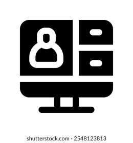 Icono del glifo del Vector para su Sitio web, móvil, presentación y diseño del logotipo.