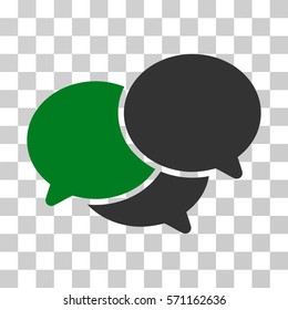 Webinar icon. Vector illustration style is flat iconic bicolor symbol, green and gray colors, transparent background. Designed for web and software interfaces.
