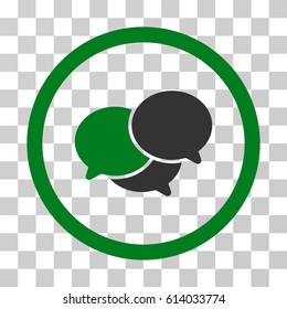 Webinar icon. Vector illustration style is flat iconic bicolor symbol, green and gray colors, transparent background. Designed for web and software interfaces.