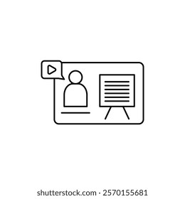 Webinar icon Vector logo set flat