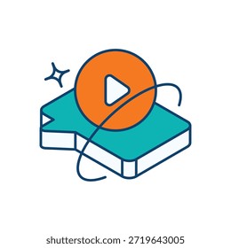 Webinar Icon Vector ilustración de stock