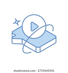 Webinar Icon Vector ilustración de stock
