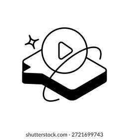 Webinar Icon Vector ilustración de stock