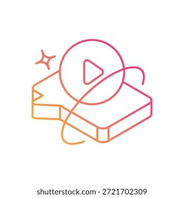 Webinar Icon Vector ilustración de stock