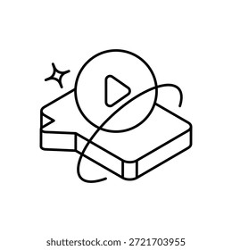 Webinar Icon Vector ilustración de stock