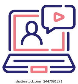 Icono de Webinar para Web, App, infografía, etc