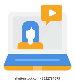Webinar icon, for web, app, infographic, etc